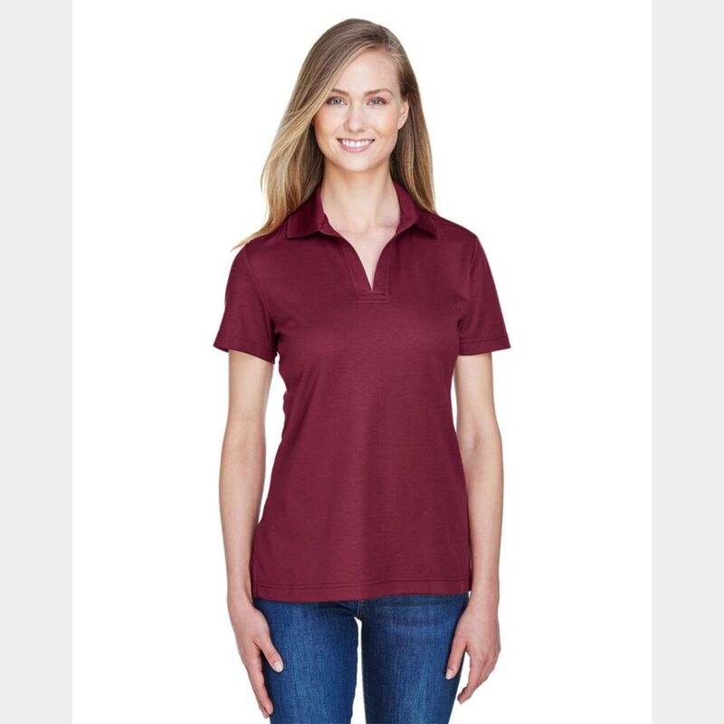 Women's CrownLux Performance® Plaited Polo Thumbnail