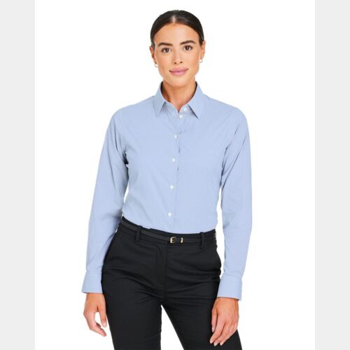 Women's CrownLux Performance® Microstripe Dress Shirt Thumbnail