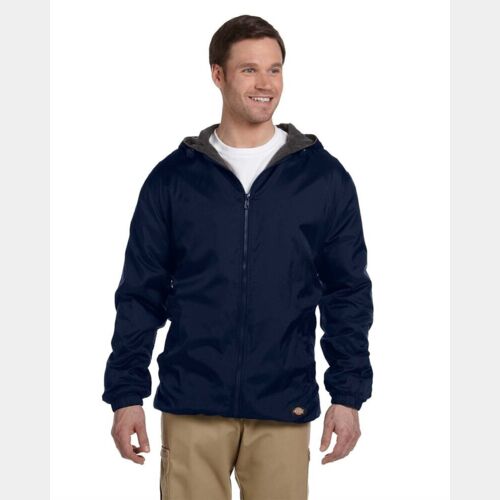 Fleece Lined Nylon Hooded Jacket Thumbnail