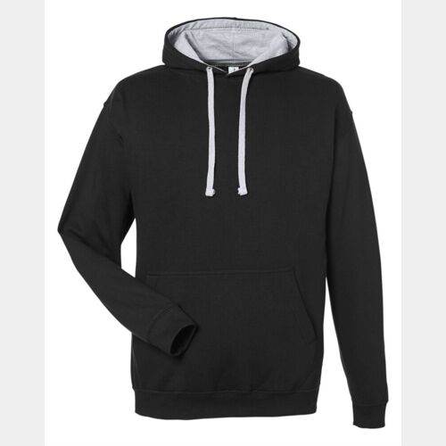 Unisex Midweight Varsity Contrast Hooded Sweatshirt Thumbnail