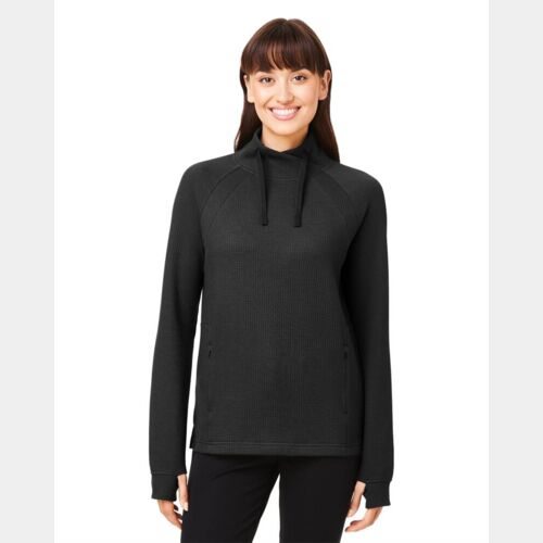 Women's Rhythm Waffle Cross-Neck Pullover Thumbnail