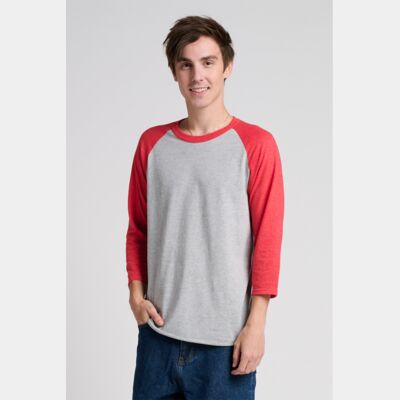 Unisex Premium Blend Combed Ring Spun 3/4 Sleeve Raglan Thumbnail