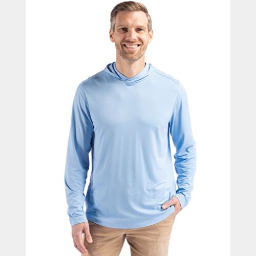 Cutter & Buck Coastline Epic Comfort Eco Recycled Mens Hooded Shirt Thumbnail