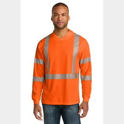 Ansi 107 Class 3 Long Sleeve Segmented Tape Hooded Tee Thumbnail