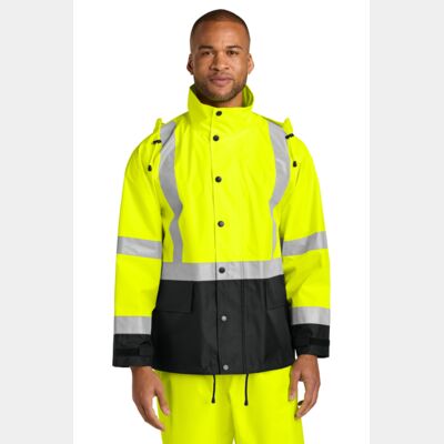 Ansi 107 Class 3 Rain Jacket Thumbnail