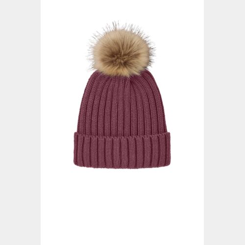 Faux Fur Pom Beanie Thumbnail