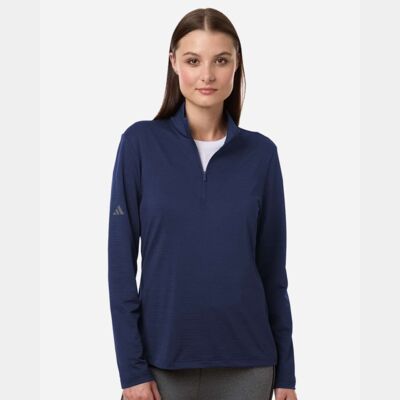 Women's Textured Stripe Quarter-Zip Pullover Thumbnail