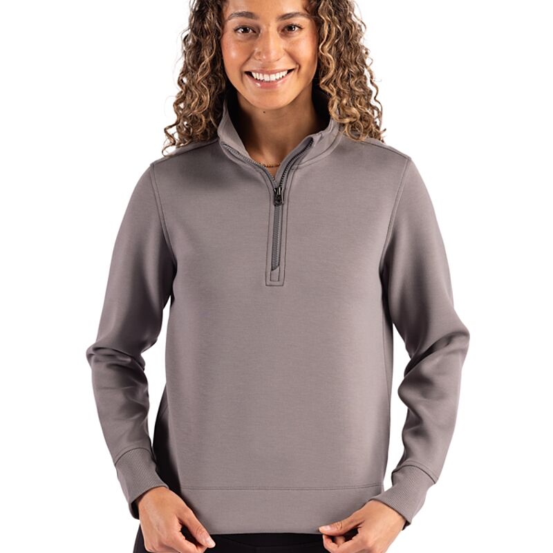 Cutter & Buck Roam Epic Versatility Recycled Womens Quarter Zip Pullover Thumbnail