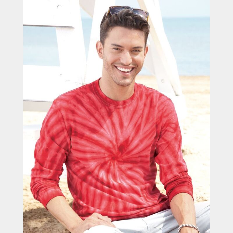 Cyclone Pinwheel Tie-Dyed Long Sleeve T-Shirt Thumbnail