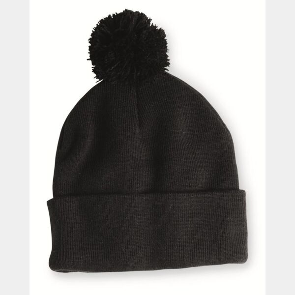 12" Pom-Pom Cuffed Beanie Thumbnail