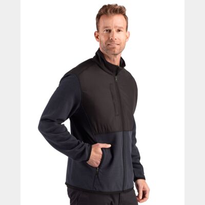 Cutter & Buck Hunts Point Recycled Fleece Mens Hybrid Full Zip Jacket Thumbnail
