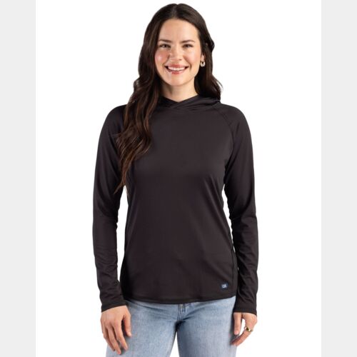 Cutter & Buck Prospect Recycled Featherlight Stretch Womens Hooded Pullover Thumbnail