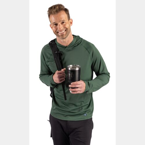 Cutter & Buck Prospect Recycled Featherlight Stretch Mens Big & Tall Hooded Pullover Thumbnail