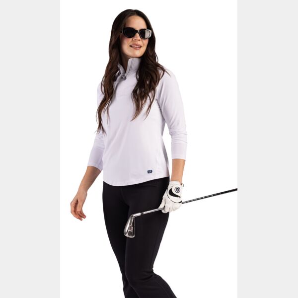 Cutter & Buck Prospect Recycled Featherlight Stretch Womens Quarter Zip Thumbnail