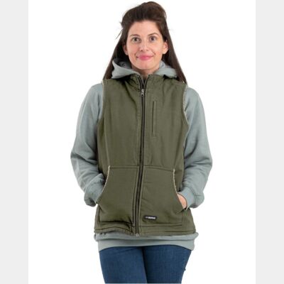 Women's Sherpa-Lined Softstone Duck Vest Thumbnail