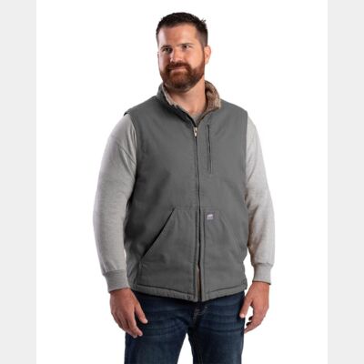 Men's Heartland Sherpa-Lined Washed Duck Vest Thumbnail