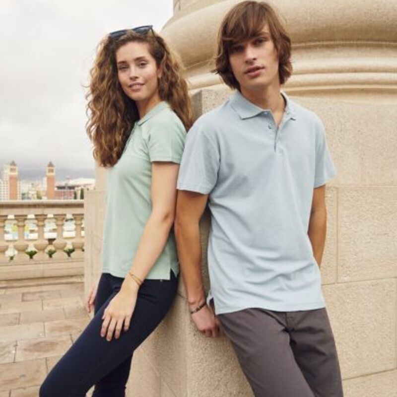 Clique Addison All Cotton Pique Short Sleeve Mens Polo Thumbnail