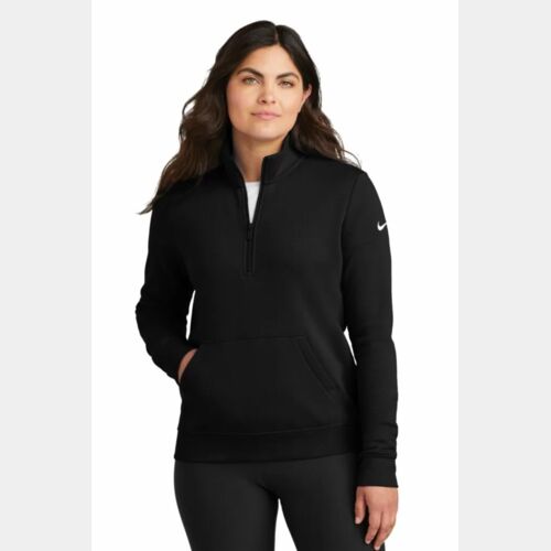 NIKE CLUB FLEECE SLEEVE SWOOSH LADIES' 1/2 ZIP Thumbnail
