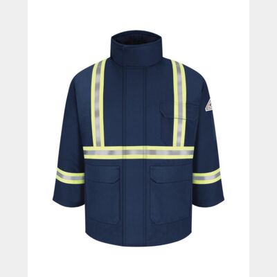 Men's Long Deluxe Parka With Reflective Trim - EXCEL FR® ComforTouch Thumbnail