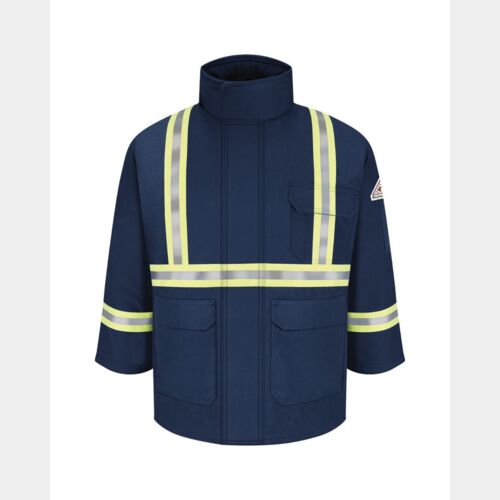 Men's Long Deluxe Parka With Reflective Trim - EXCEL FR® ComforTouch Thumbnail