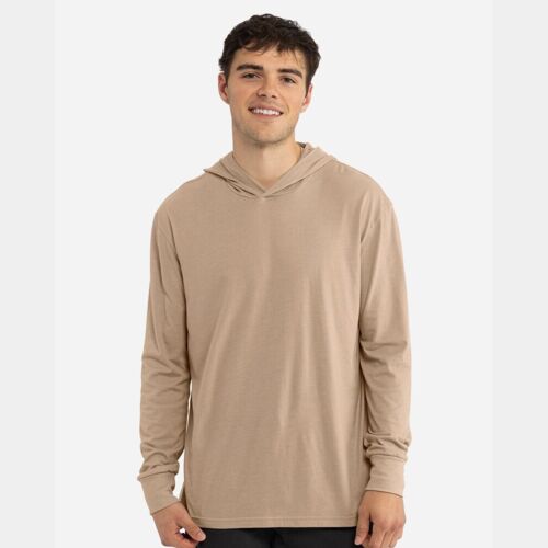 Unisex CVC Hoodie Long Sleeve T-Shirt Thumbnail
