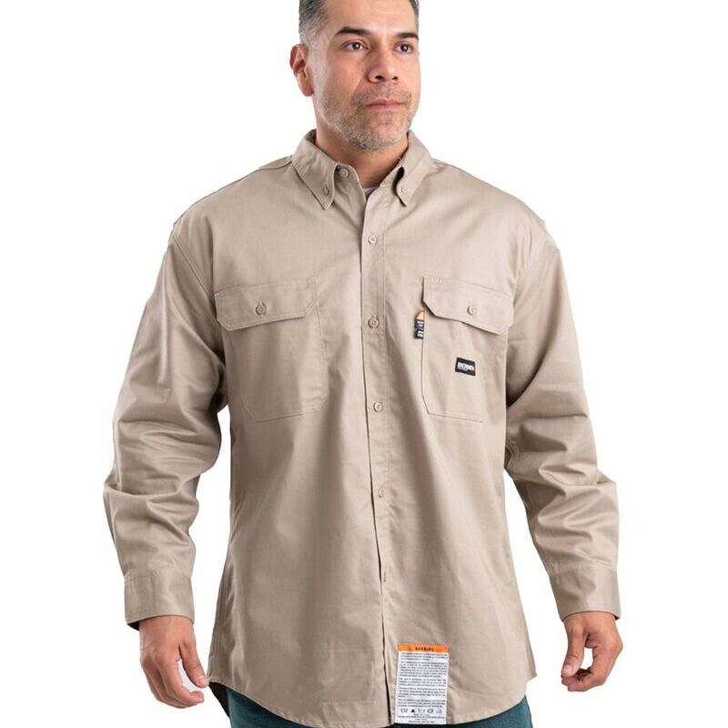 Men's Tall Flame-Resistant Button Down Work Shirt Thumbnail