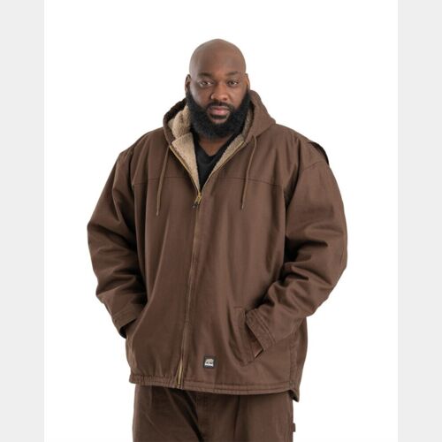 Men's Heartland Washed Duck Hooded Work Coat Thumbnail