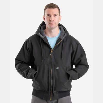 Men's Highland Flex180® Washed Duck Hooded Work Jacket Thumbnail