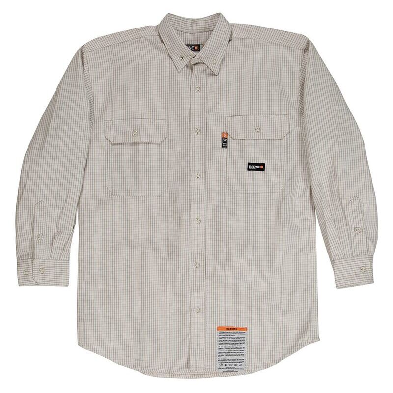 Men's Tall Flame-Resistant Down Plaid Work Shirt Thumbnail