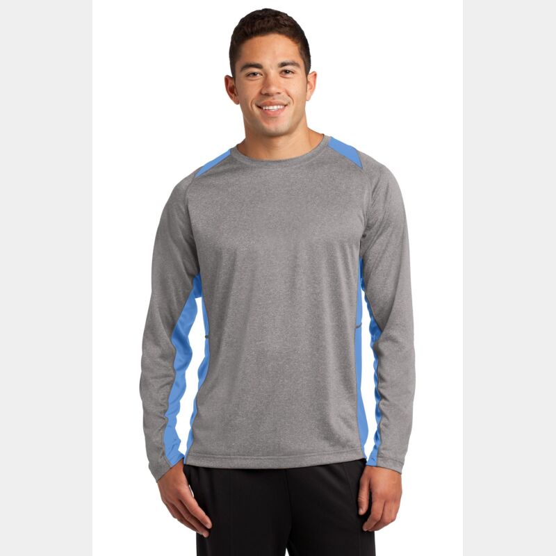 Long Sleeve Heather Colorblock Contender Tee Thumbnail