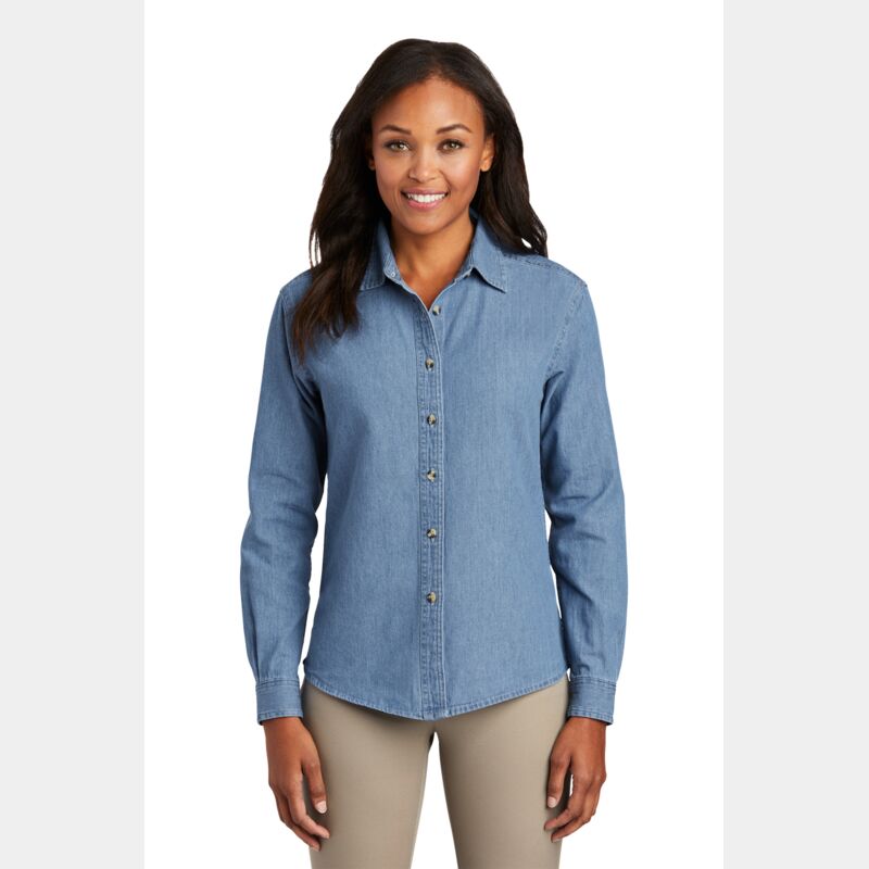 Women's Long Sleeve Value Denim Shirt Thumbnail