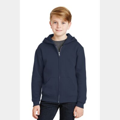 Youth NuBlend ® Full Zip Hooded Sweatshirt Thumbnail