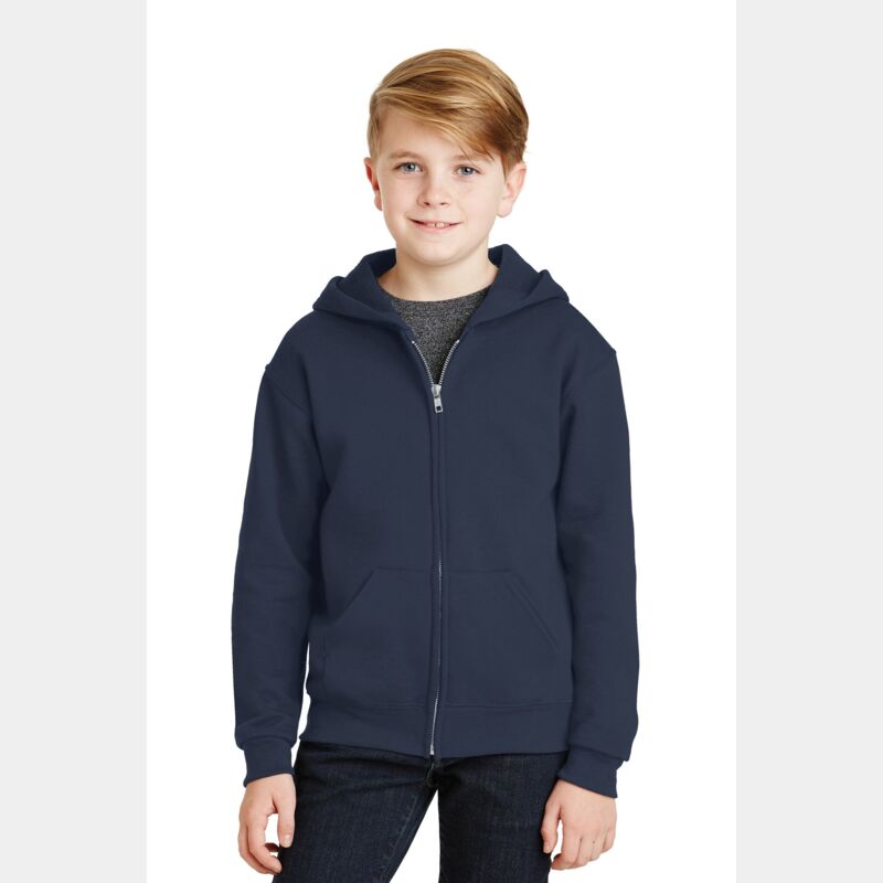Youth NuBlend ® Full Zip Hooded Sweatshirt Thumbnail