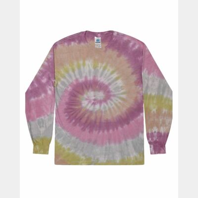 Unisex Tie-Dyed Long Sleeve T-Shirt Thumbnail