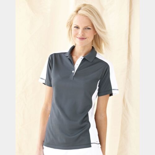 Women's Colorblocked Moisture Free Mesh Polo Thumbnail