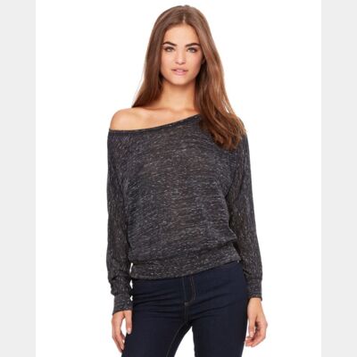 Women’s Flowy Off Shoulder Long Sleeve Tee Thumbnail
