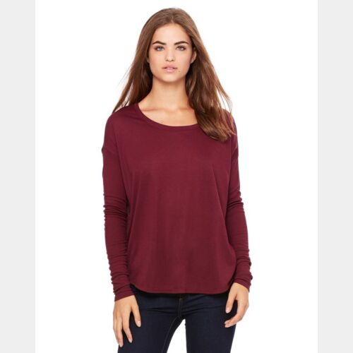 Women’s Flowy 2x1 Ribbed Long Sleeve Tee Thumbnail