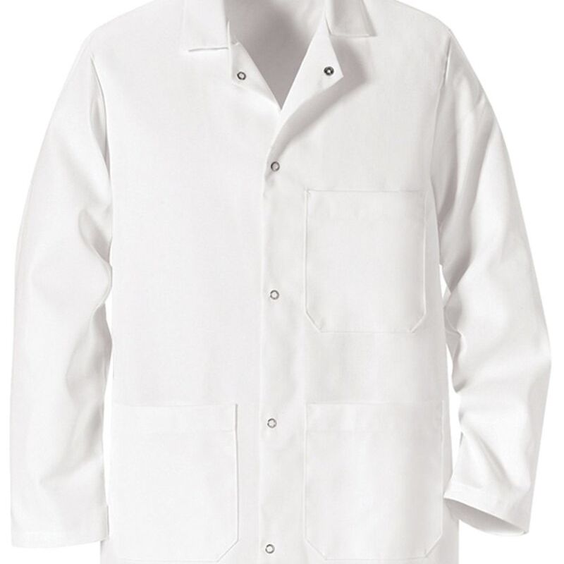 Gripper Front Short Butcher Coat Thumbnail