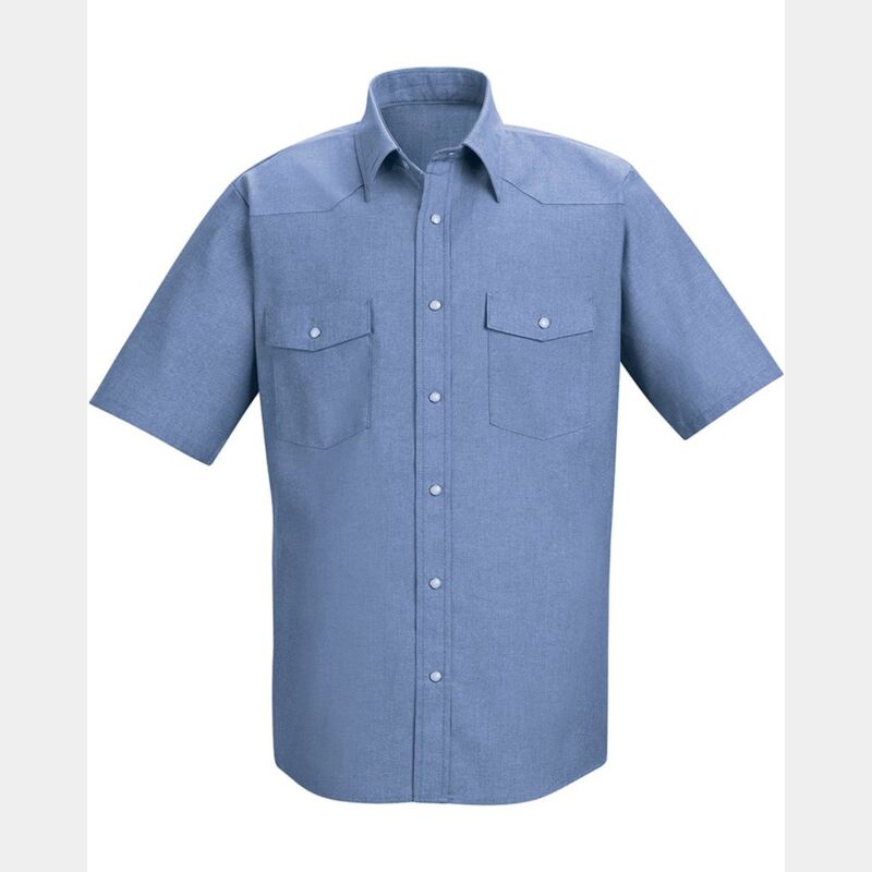 Men's Deluxe Western Style Short Sleeve Shirt Thumbnail