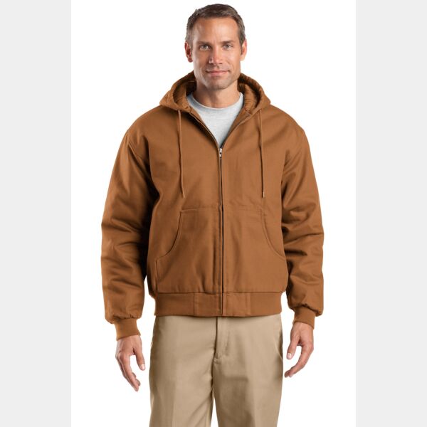 Tall Duck Cloth Hooded Work Jacket Thumbnail