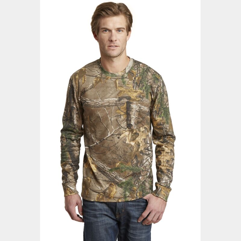 Realtree ® Long Sleeve Explorer 100% Cotton T Shirt with Pocket Thumbnail