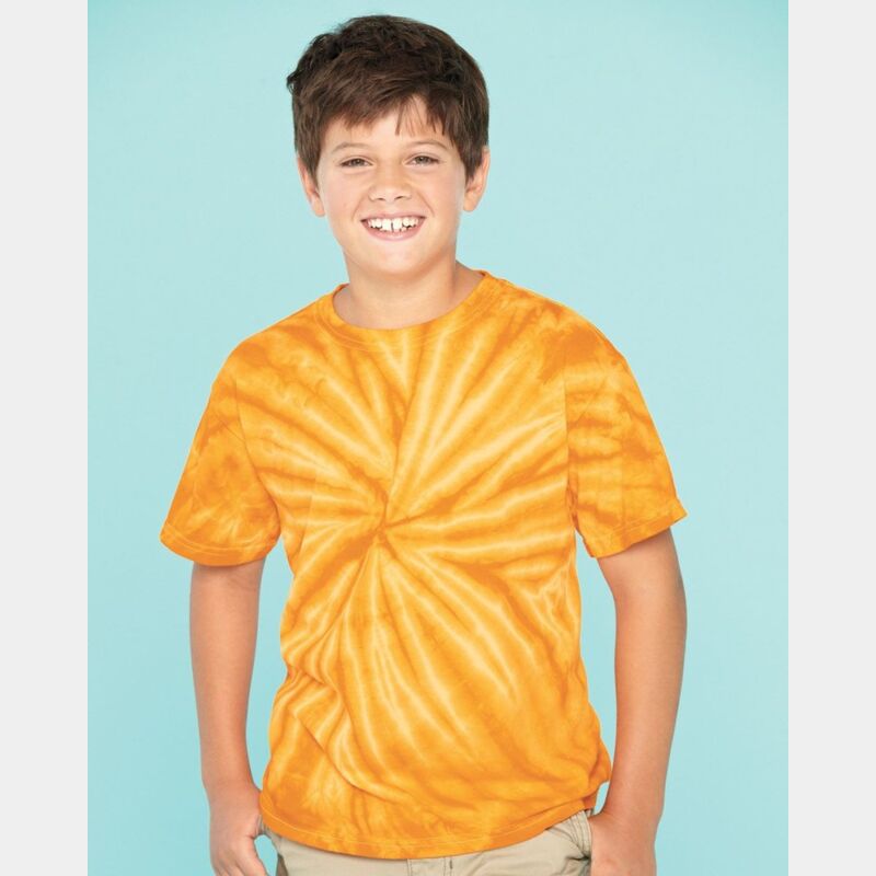 Youth Cyclone Pinwheel Tie-Dyed T-Shirt Thumbnail