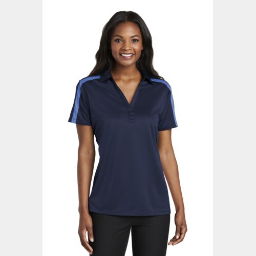 Women's Silk Touch Performance Colorblock Stripe Polo Thumbnail