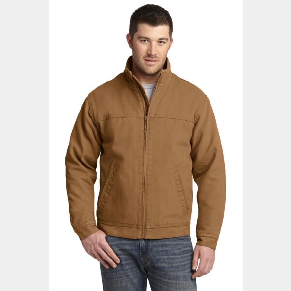 Washed Duck Cloth Flannel Lined Work Jacket Thumbnail