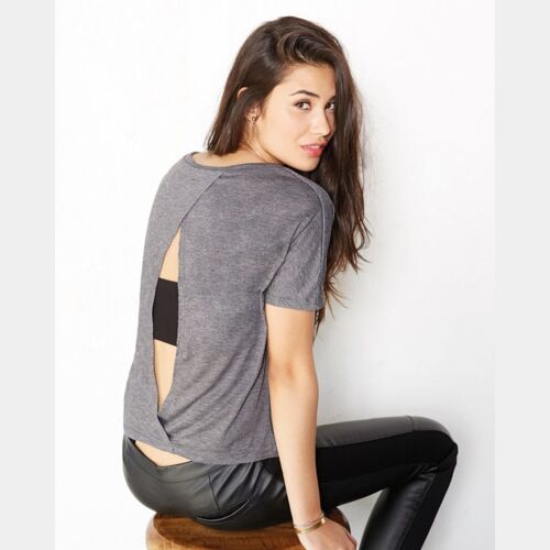 Women's Flowy Open Back Tee Thumbnail