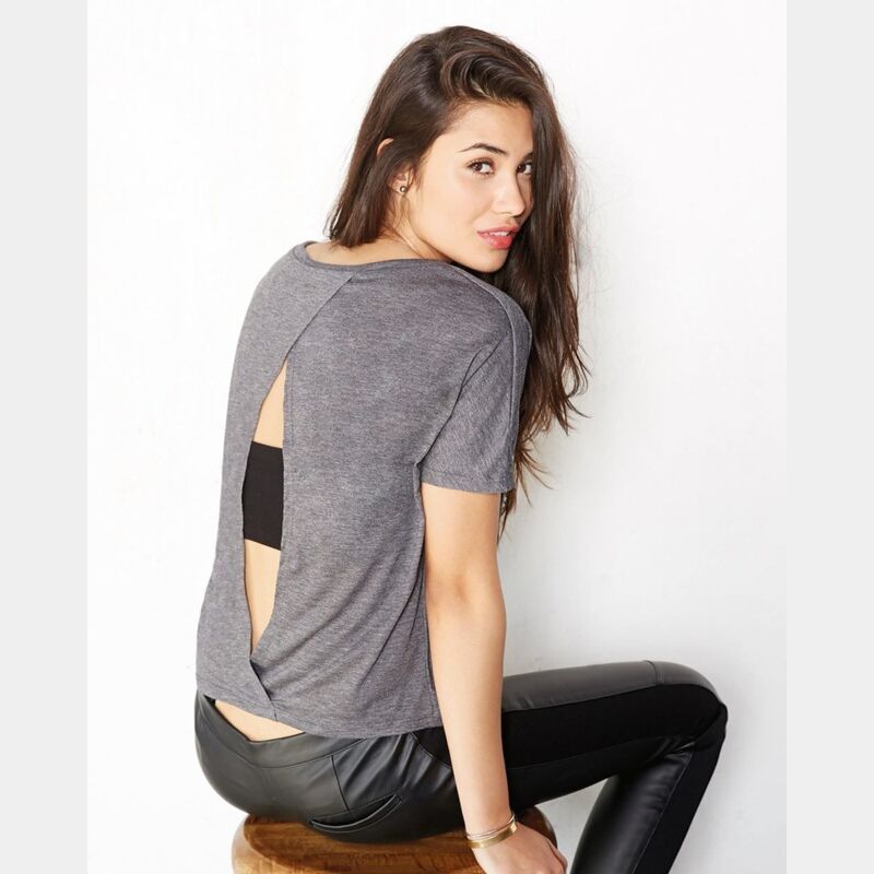 Women's Flowy Open Back Tee Thumbnail