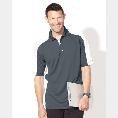 Men's Colorblocked Moisture Free Mesh Polo Thumbnail
