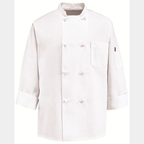 Eight Knot Button Chef Coat with Thermometer Pocket Thumbnail