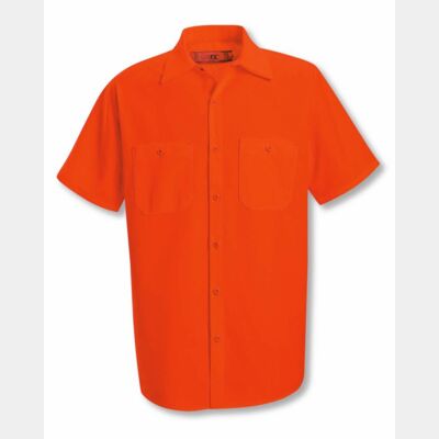 Men's Enhanced Visibility Short Sleeve Work Shirt Thumbnail