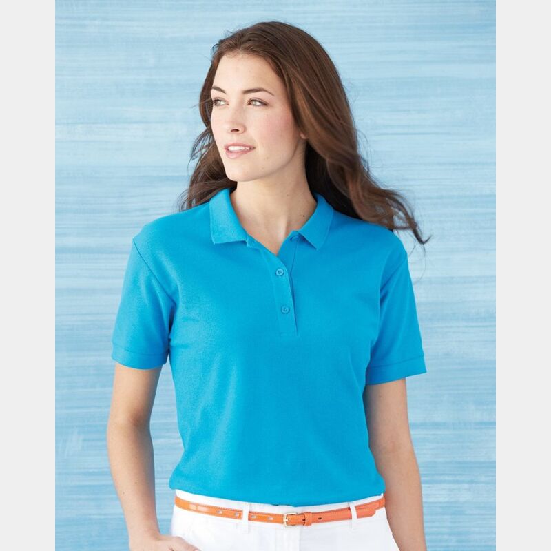 Premium Cotton® Women's Double Piqué Polo Thumbnail
